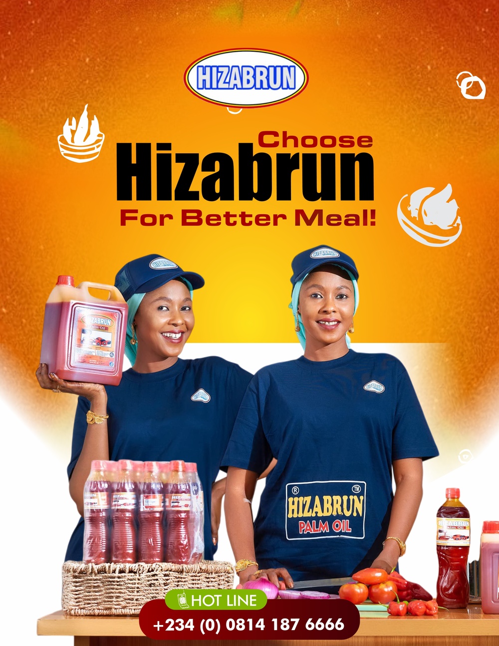 Hizabrun Oils Palm and Vegetable Oil Packaging